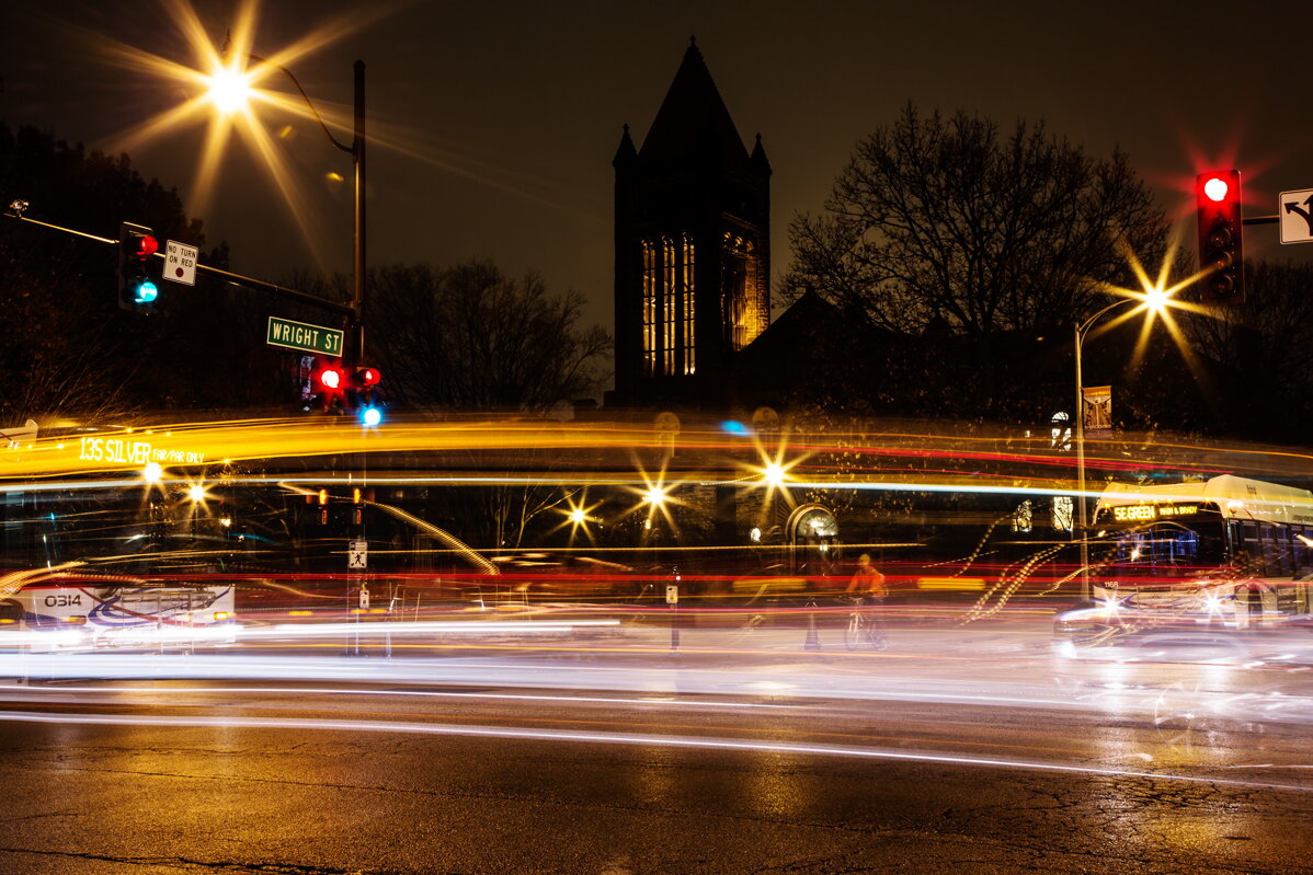 UIUC at night