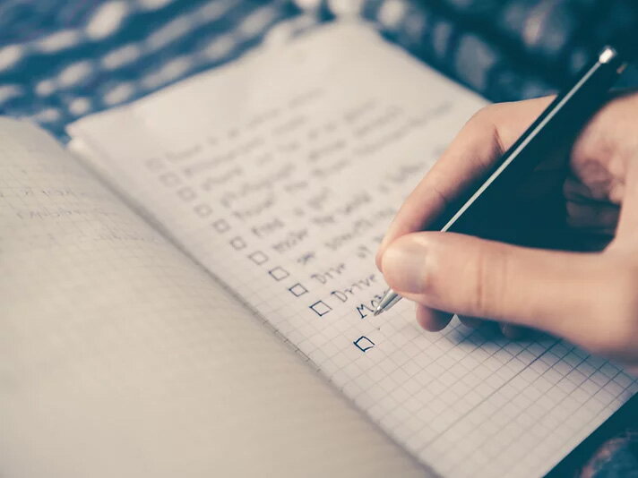 person taking notes